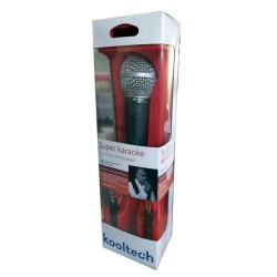 Kooltech micrófono dinámico jack 6.5 y 3.5mm MC-455 ideal para Karaokes, DJ, fiestas y eventos