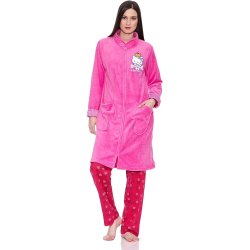Bata de casa de Hello Kitty con cremallera  tallas para niña producto oficial