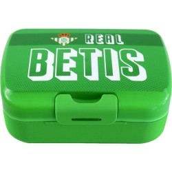 Real Betis Balompié Sandwichera porta merienda producto oficial con cierre de seguridad