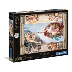 Puzzle La Creación del Hombre de 1000 Piezas Michelangelo - Miguel Ángel Clementoni 50 x 69cm
