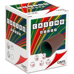 Cayro - Cubilete para Dados Poker Casino - Cubilete Forrado en Interior