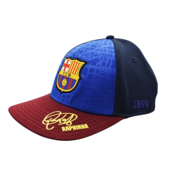 Gorra Fútbol Club Barcelona con firma de Raphinha adulto ajustable producto oficial