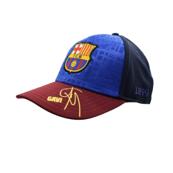 Gorra Fútbol Club Barcelona con firma de Gavi adulto ajustable producto oficial