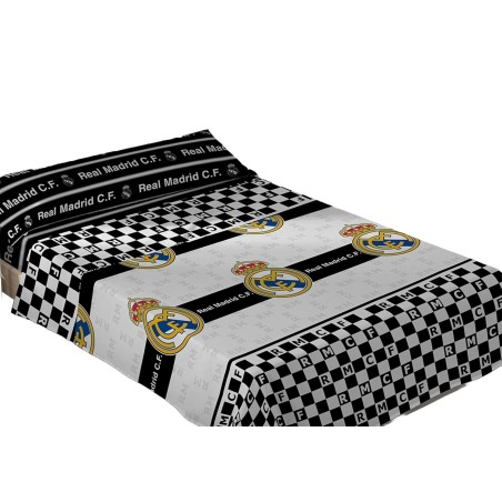 Juego de sábanas Real Madrid 3 Piezas sábana, bajera y funda de almohada para cama 90cm producto oficial