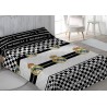 Juego de sábanas Real Madrid 3 Piezas sábana, bajera y funda de almohada para cama 90cm producto oficial