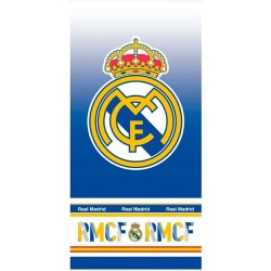 Toalla playa microfibra Real Madrid 70x140cm poliéster producto oficial fondo degradado