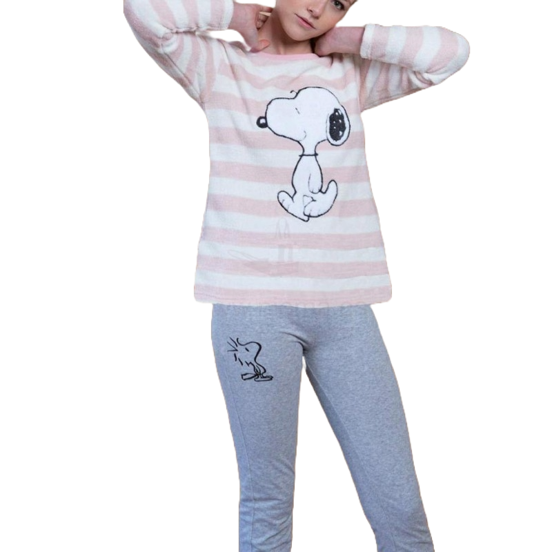 Pijama de Snoopy tacto coral adulto última talla disponible S Pijama de Snoopy tacto coral adulto última talla disponible S