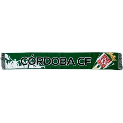 Bufanda Córdoba Club de Fútbol tamaño 140x20cm producto oficial afición fondo verde