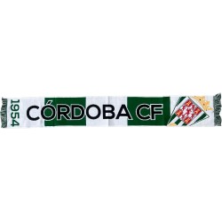Bufanda Córdoba Club de Fútbol tamaño 140x20cm producto oficial franjas verticales