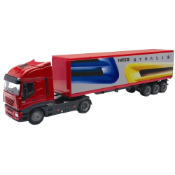 Camión trailer juguete iveco Stralis Newray escala 1:43 metal y piezas de plástico edad +5 años longitud 37cm