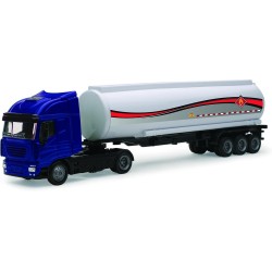 Camión trailer juguete iveco Stralis Newray escala 1:43 cuba de combustible edad +5 años longitud 37cm