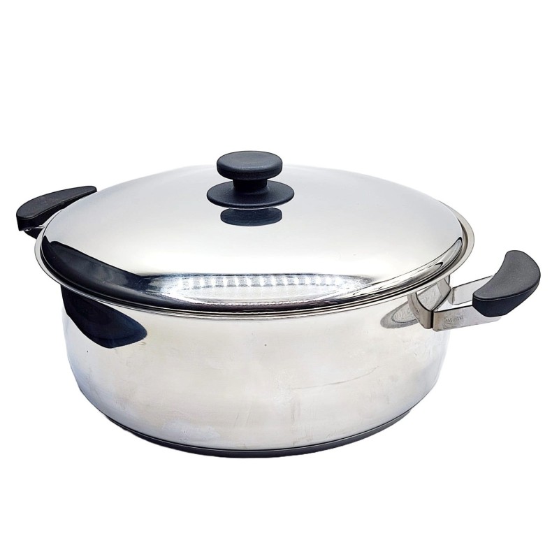 Cacerola Ladycor con tapadera 32cm diámetro acero 18-10 Lacor con 12 cm de altura válido para gas eléctrica y vitrocerámica Cacerola Ladycor con tapadera 32cm diámetro acero 18-10 Lacor con 12 cm de altura válido para gas eléctrica y vitrocerámica
