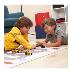 Conjunto vehículos Caterpillar camión, mezcladora y apisonadora metal y piezas de plástico 10cm longitud por vehículo +3 años