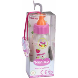 Nenuco biberón mágico de leche color rosa edad +10 meses Famosa