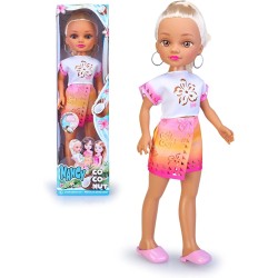 Nancy Coconut Blonde, Muñeca Vestida con un Conjunto Veraniego, Rubia de Ojos Marrones con Tez Oscura Famosa edad +3 45cm altura