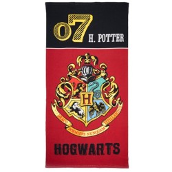 Toalla playa piscina Harry Potter escudo Hogwarts poliester microfibra tamaño 70x140cm producto oficial