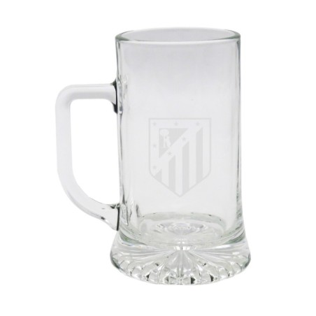 Atlético de Madrid Jarra Cerveza 280ml  cristal con escudo producto oficial