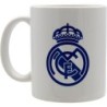 Real Madrid Taza desayuno Cerámica Escudo Azul en Caja producto oficial
