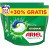 Ariel Todo En 1 PODS, Detergente Líquido Para Lavadora 105 Capsulas/Pastillas, Original, 5 Acciones Para Una Limpieza Increíble