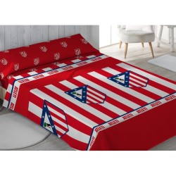 Juego de sábanas Atlético de Madrid 3 Piezas sábana, bajera y funda de almohada para cama 150cm producto oficial