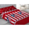 Juego de sábanas Atlético de Madrid 3 Piezas sábana, bajera y funda de almohada para cama 150cm producto oficial