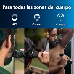 Philips Recortadora de Barba MG9550/15, Kit 14 en 1 Para Cara, Pelo, Orejas, Nariz y Cuerpo,120min de uso, En Seco y Húmedo