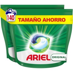 Ariel Todo En 1 PODS, Detergente Líquido Para Lavadora 140 Cápsulas Original Lavados, 5 Acciones, El embalaje puede variar