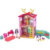 Enchantimals Casa Ciervo con Danessa Deer Muñeca con casa de juguete, mascota y accesorios (Mattel GYJ18