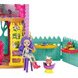 Enchantimals Casa Ciervo con Danessa Deer Muñeca con casa de juguete, mascota y accesorios Mattel GYJ18