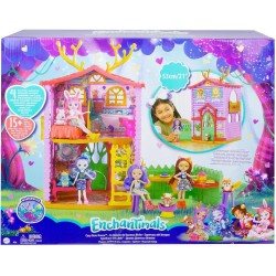 Enchantimals Casa Ciervo con Danessa Deer Muñeca con casa de juguete, mascota y accesorios Mattel GYJ18
