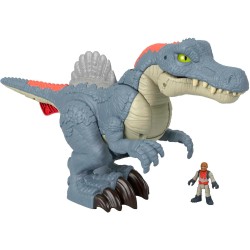 Fisher-Price Imaginext Jurassic World Ultra Snap Spinosaurus Dinosaurio de Juguete Grande con Luces, +3 años Mattel HML41