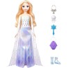 Mattel Disney Frozen Elsa Spin And Reveal Muñeca princesa que revela sorpresas y accesorios, juguete +3 años HTG25