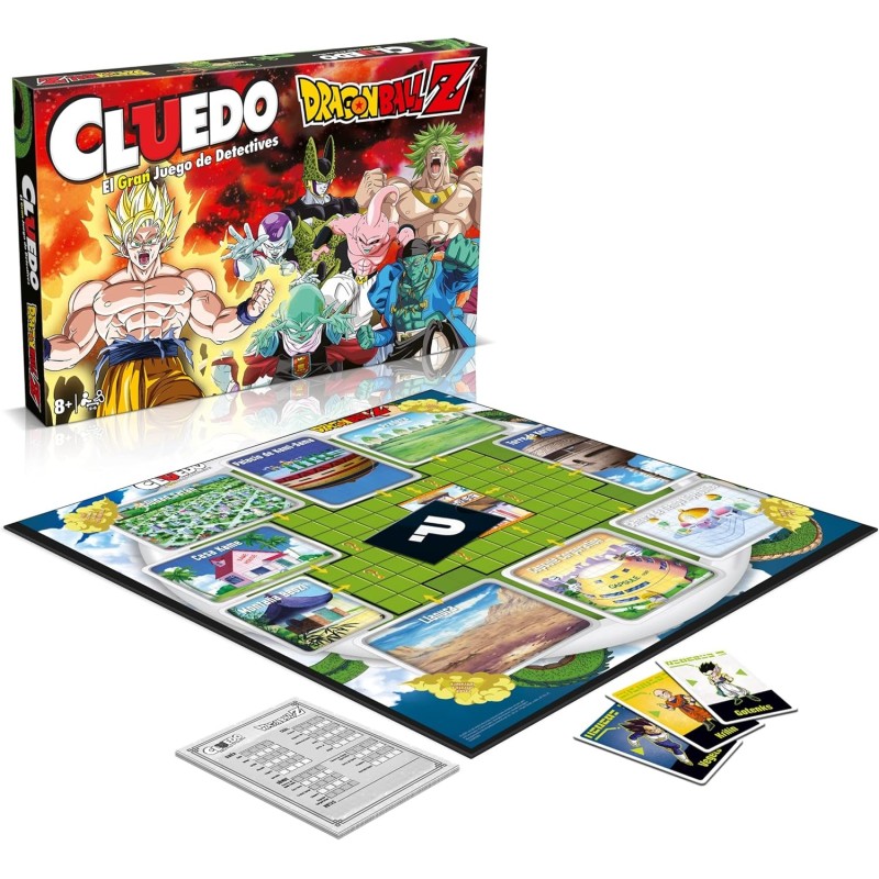 Juego de mesa Cluedo edición Dragon Ball Z - para 2-6 Jugadores, edad +8 años y para fans de Dragon Ball Z Hasbro