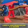 Monster Jam - Pista SUPERCHANGE Speedway + 2 Monster Truck DE Metal: MEGALODÓN Y EL Toro Loco A Escala 1:64 edad +3 años
