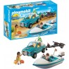 PLAYMOBIL 71589 Mini-Pickup Surfer y lancha motora con figuras y accesorios edad +3 años