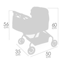 Mi primer Coche de Muñeca carrito de paseo con capota SOPHIE Decuevas 60x35x50cm edad +3 años