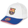 Gorra Fútbol Club Barcelona White Junior producto oficial escudo bordado ajustable