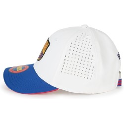 Gorra Fútbol Club Barcelona White Junior producto oficial escudo bordado ajustable