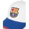 Gorra Fútbol Club Barcelona White producto oficial escudo bordado ajustable