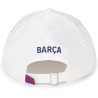 Gorra Fútbol Club Barcelona White producto oficial escudo bordado ajustable