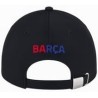 Gorra Fútbol Club Barcelona eblack escudo reflectante con la luz por la noche producto oficial ajustable