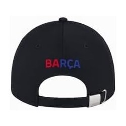 Gorra Fútbol Club Barcelona eblack adulto escudo reflectante con la luz por la noche producto oficial ajustable