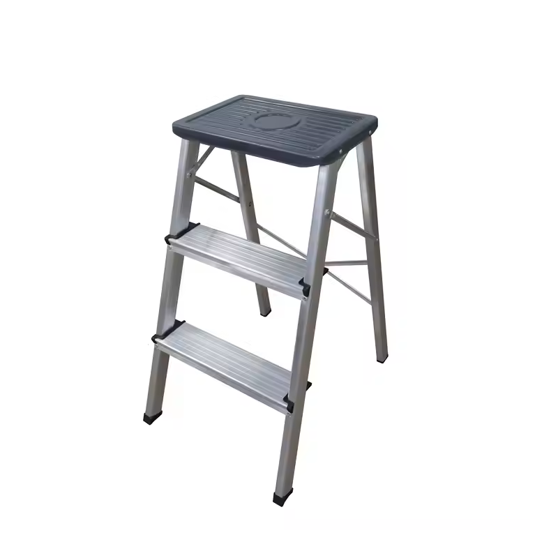 ARCAMA ESCALERAS. Taburete de Aluminio 3 peldaños. Plataforma de 33x22 cm