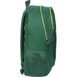 Mochila Safta Escolar de Real Betis Balompié, 32x16x44cm adaptable a carro espaldar acolchado producto oficial
