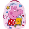 Mochila Peppa Pig diseño de Peppa en relieve 3D Tamaño 26x32x10cm