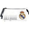 Real Madrid, Estuche, Portatodo Triple compartimento, producto oficial longitud 22cm