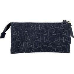 Real Madrid, Estuche, Portatodo Triple compartimento, producto oficial longitud 22cm