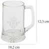 Real Betis Balompié, Jarra de Cerveza, Vidrio, Capacidad 500 ml, Transparente producto oficial