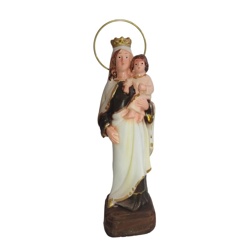 Figura Virgen del Carmen tamaño 18 cm material resina de plástico o similar