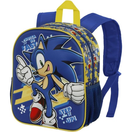 Sonic stec Disney Mochila diseño relieve 3d Elite Mochila 3D Elite Dance tamaño 31 x 11 x 26 cm